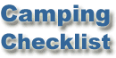 Camping checklists