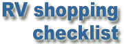 RV shopping checklist logo