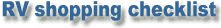 RV shopping checklist logo