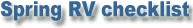 Spring RV checklist
