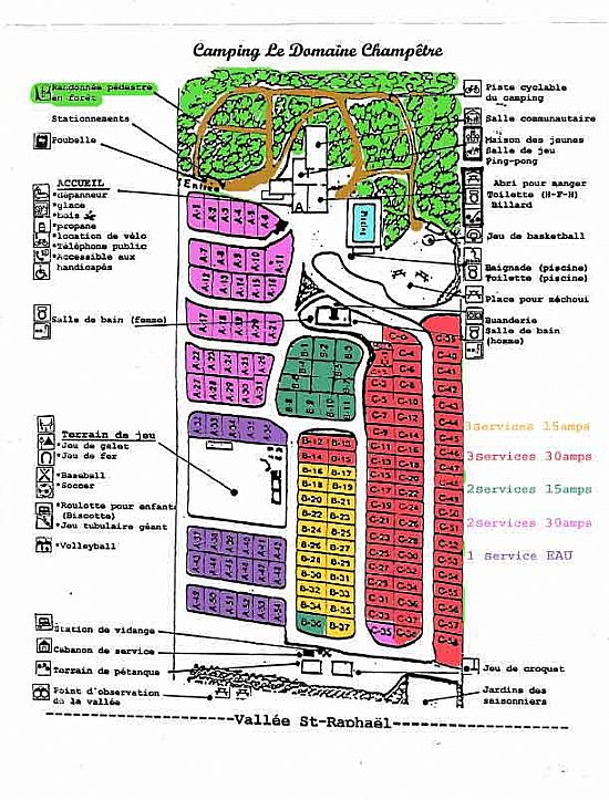 Campground sitemap