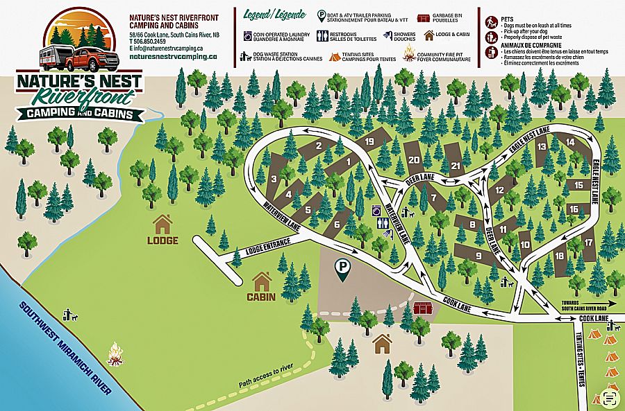 Campground sitemap